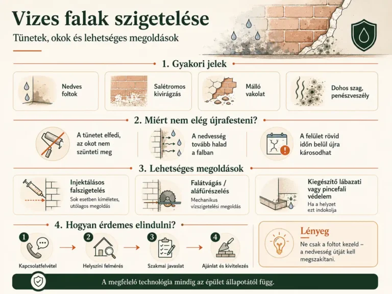 Vizes falak szigetelése - Tünetek, okok, megoldások - SZÁRAZFALAK