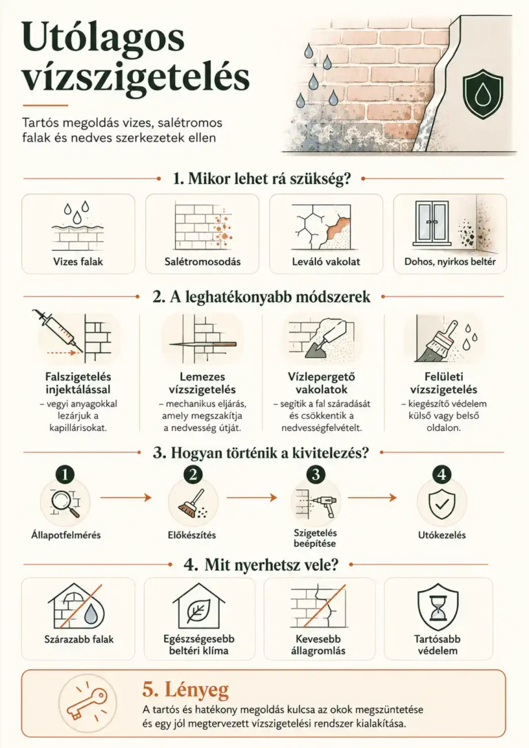 Utólagos vízszigetelés - Mikor lehet rá szükség - SZÁRAZFALAK