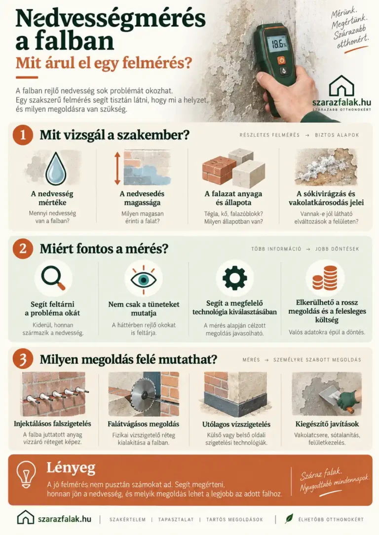 Nedvességmérés a falban: mit mutat a felmérés? – Szárazfalak
