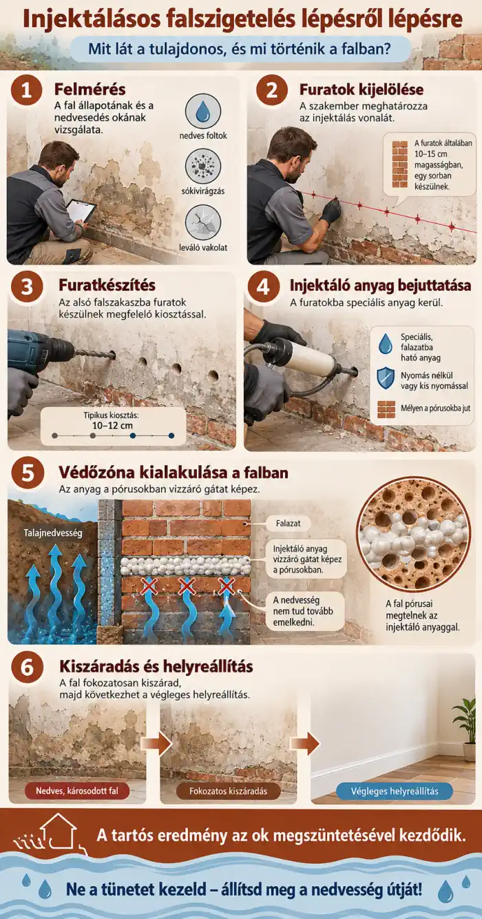 Injektálásos falszigetelés lépésről lépésre - Szárazfalak