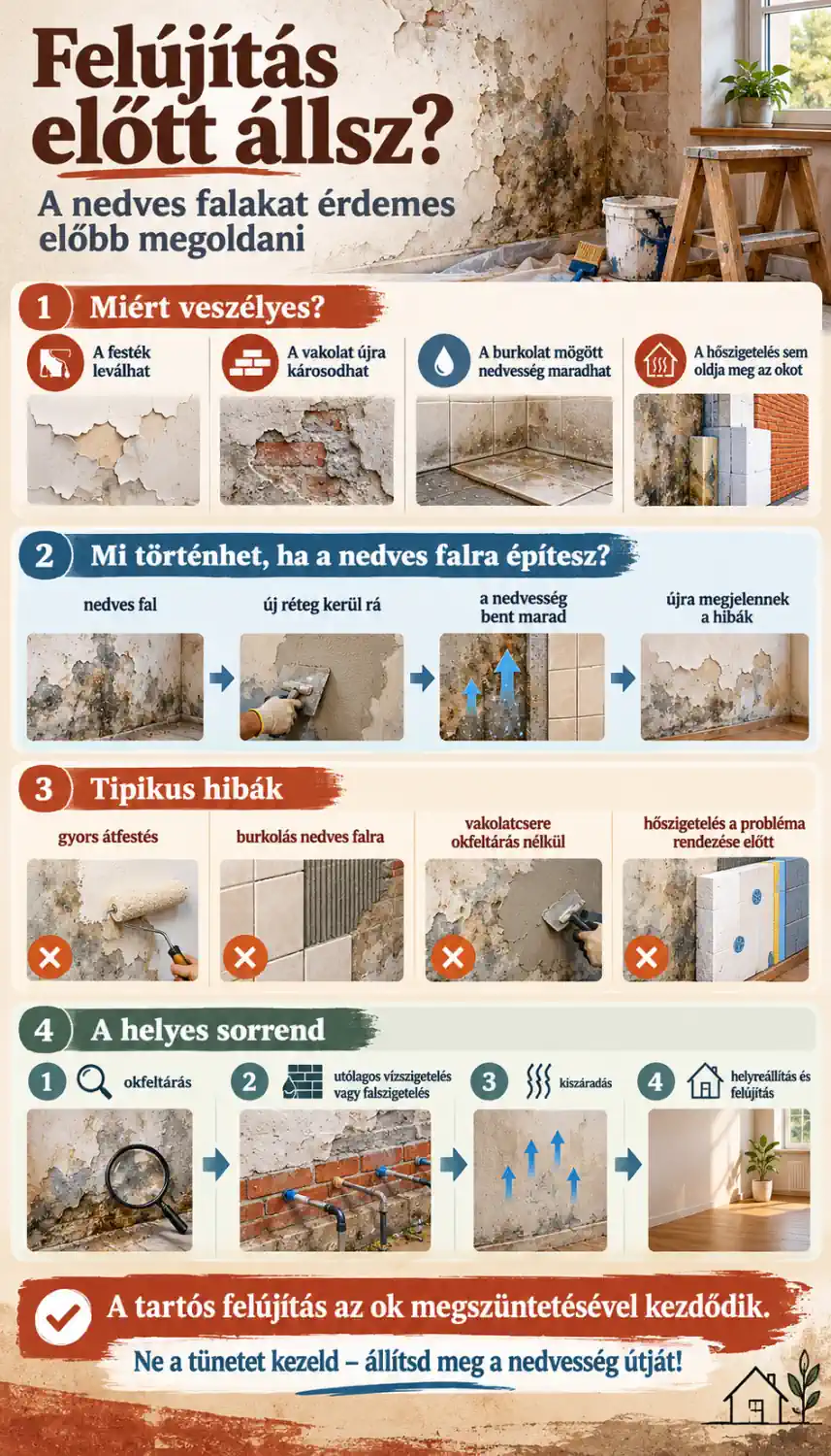 Felújítás előtt? Előbb oldd meg a nedves falat - Szárazfalak